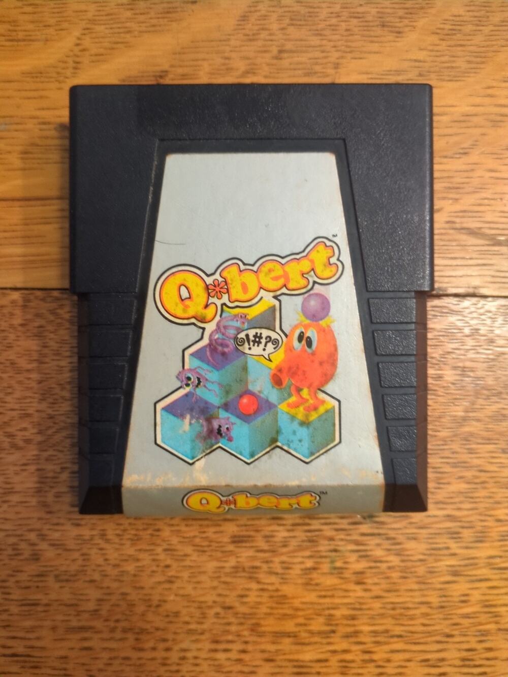 Q*bert Atari 2600 Game Cartridge From Parker Brothers, 1983 Cartridge Only